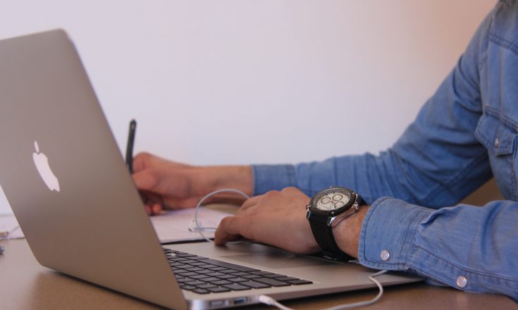 Student on Computer