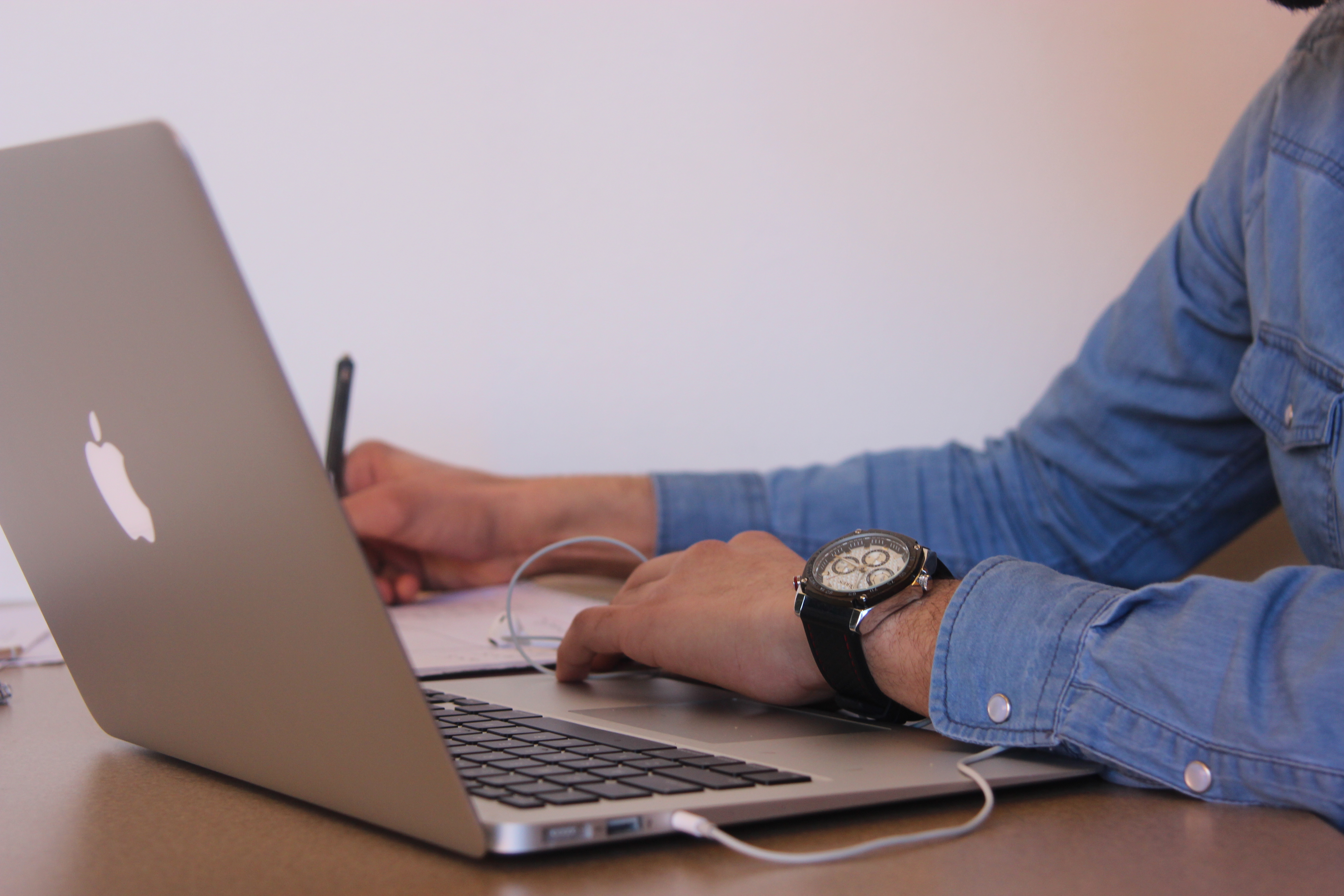 Student on Computer